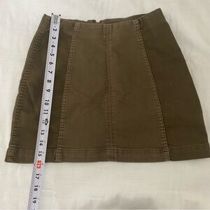 Free people green online skirt